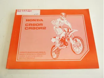 Manuel d'utilisation HONDA CR 80 R 1996-2002