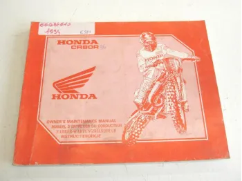 Manuel d'utilisation HONDA CR 80 R 1993-1995
