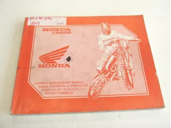 Manuel d'utilisation HONDA CR 80 R 1993-1995