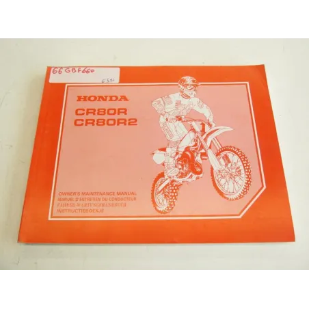 Manuel d'utilisation HONDA CR 80 R 1996-2002