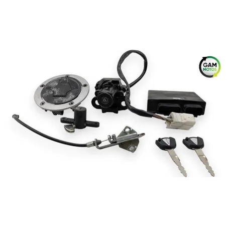 Jeu de serrure contacteur a cle code KAWASAKI ER6 650 N 2012 - 2016
