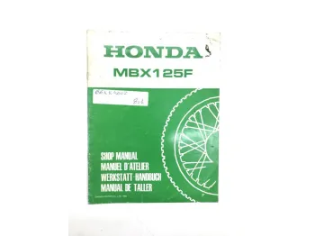 Manuel d'atelier HONDA MBX 125 1984-1986