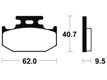 Plaquettes de frein arriere SUZUKI DR 350 SE 1994-1998