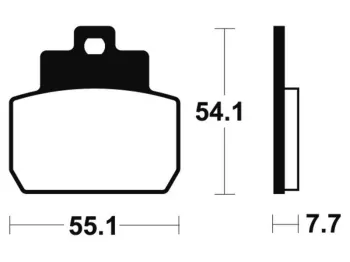 Plaquettes de frein arriere GILERA FUOCO 500 2013-2014 LT