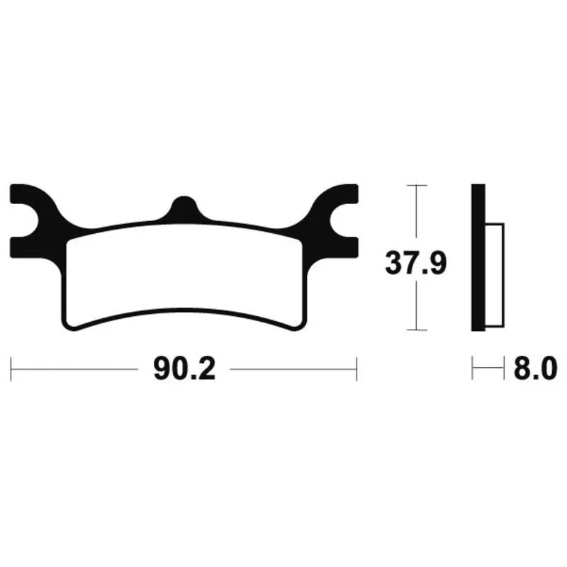 Plaquettes de frein arriere POLARIS SPORTSMAN 500 HO 2003-2004