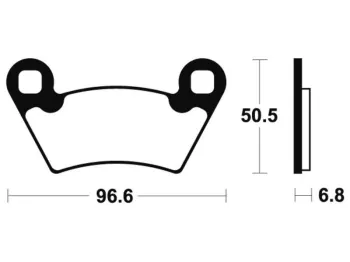 Plaquettes de frein avant POLARIS RANGER 500 2008-2009 2X4