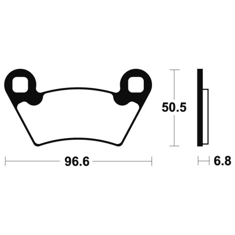 Plaquettes de frein avant POLARIS RANGER 500 2008-2009 2X4