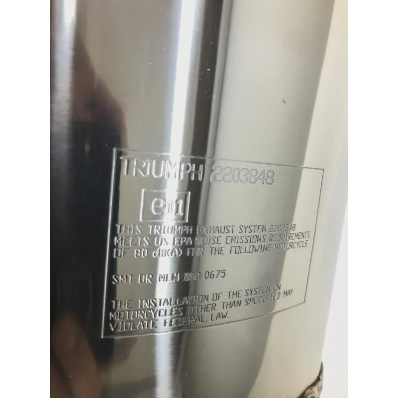 Silencieux (echappement) TRIUMPH DAYTONA 675 2009-2012