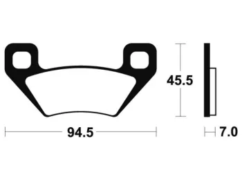 Plaquettes de frein avant ARCTIC CAT H1 650 2005-2011