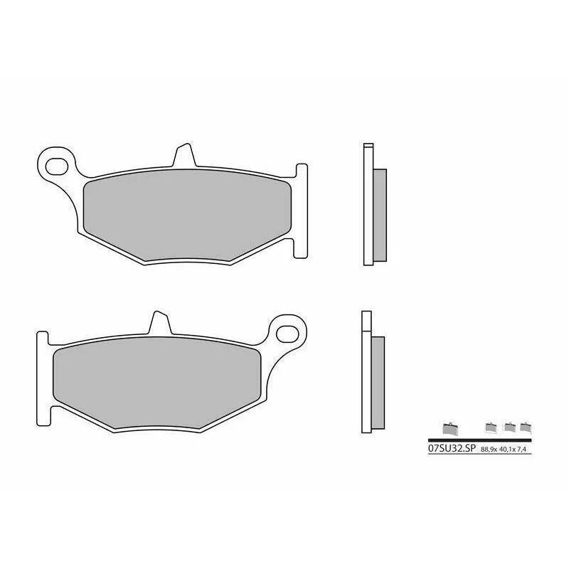 Plaquettes de frein arriere SUZUKI DL 1000 2014-2016 VSTROM