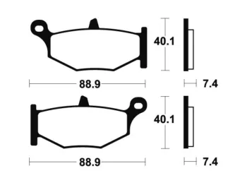 Plaquettes de frein arriere SUZUKI DL 1000 2014-2016 VSTROM