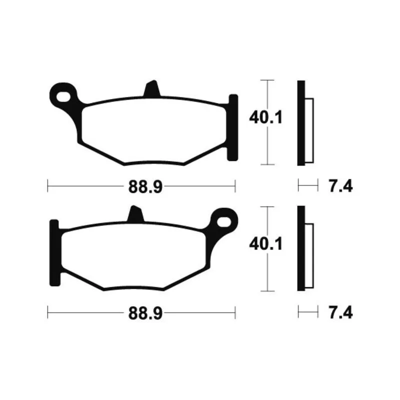 Plaquettes de frein arriere SUZUKI DL 1000 2014-2016 VSTROM