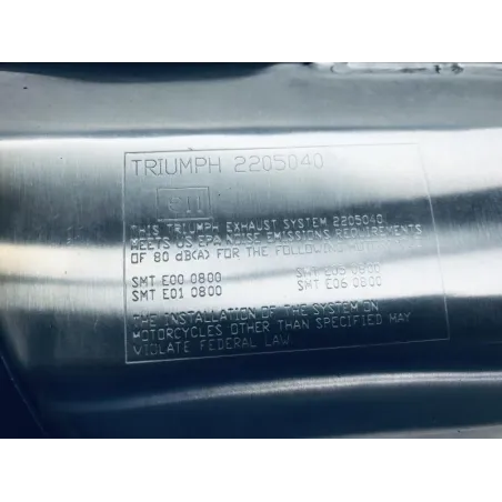 Silencieux (echappement) TRIUMPH TIGER 800 2011-2014