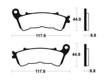 Plaquettes de frein avant HONDA NSS 300 2013-2017 FORZA