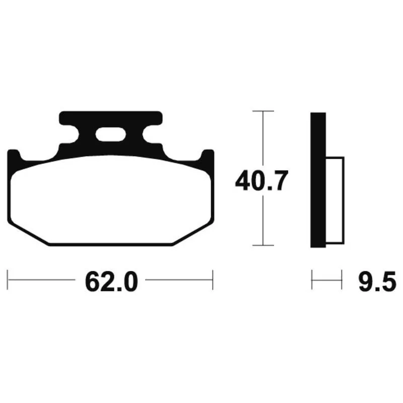 Plaquettes de frein arriere SUZUKI DR 350 SE 1994-1998