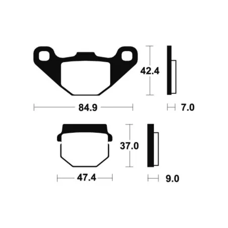 Plaquettes de frein avant KAWASAKI KX 80 1996-1997