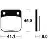 Plaquettes de frein avant KAWASAKI KX 80 1996-1997 Plaquettes de frein avant KAWASAKI KX 80 1996-1997