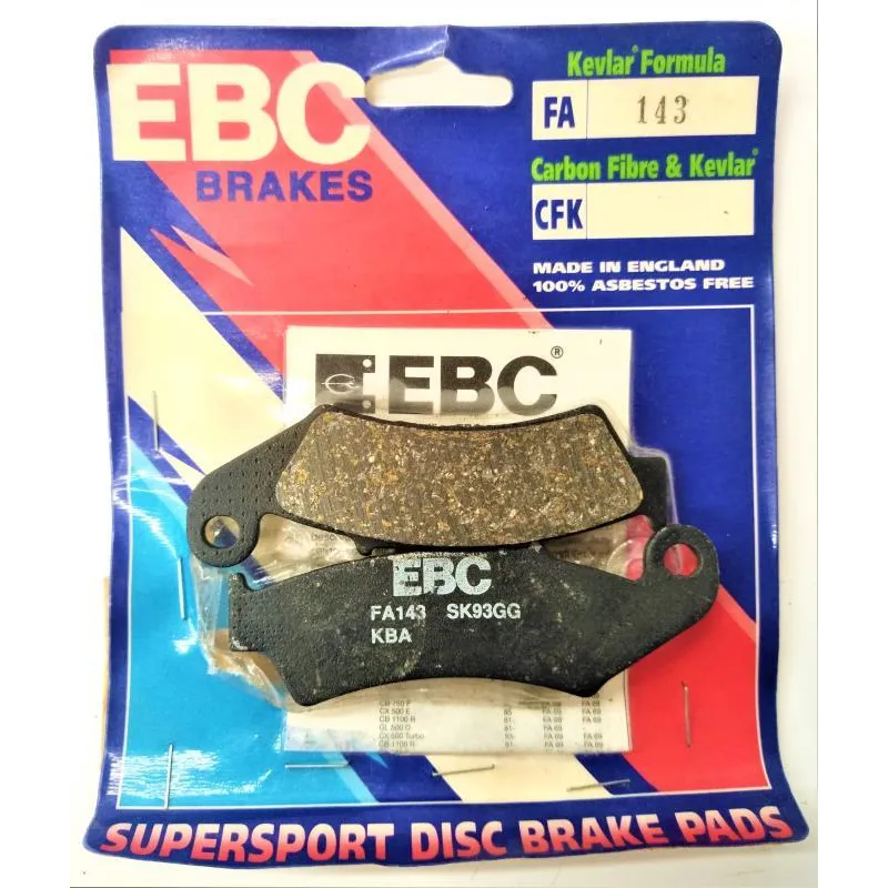 Plaquettes de frein arriere HONDA VFR 400 R 1989-1990