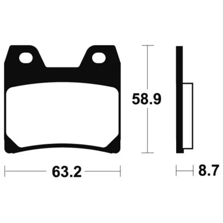 Plaquettes de frein arriere YAMAHA FZS 1000 2001-2003 FAZER