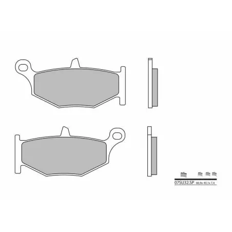 Plaquettes de frein arriere SUZUKI DL 1000 2014-2016 VSTROM
