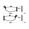 Plaquettes de frein arriere SUZUKI DL 1000 2014-2016 VSTROM Plaquettes de frein arriere SUZUKI DL 1000 2014-2016 VSTROM
