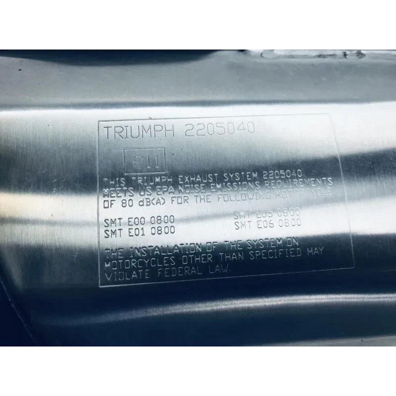 Silencieux (echappement) TRIUMPH TIGER 800 2011-2014