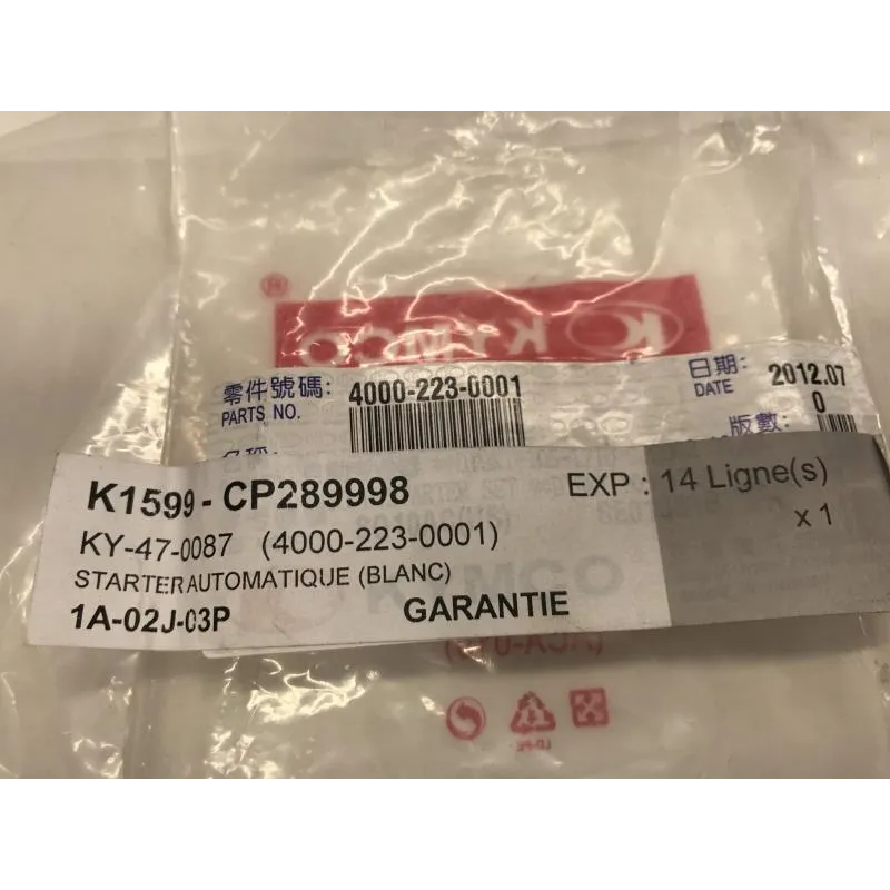 Starter automatique KYMCO VITALITY 50 2004 4T
