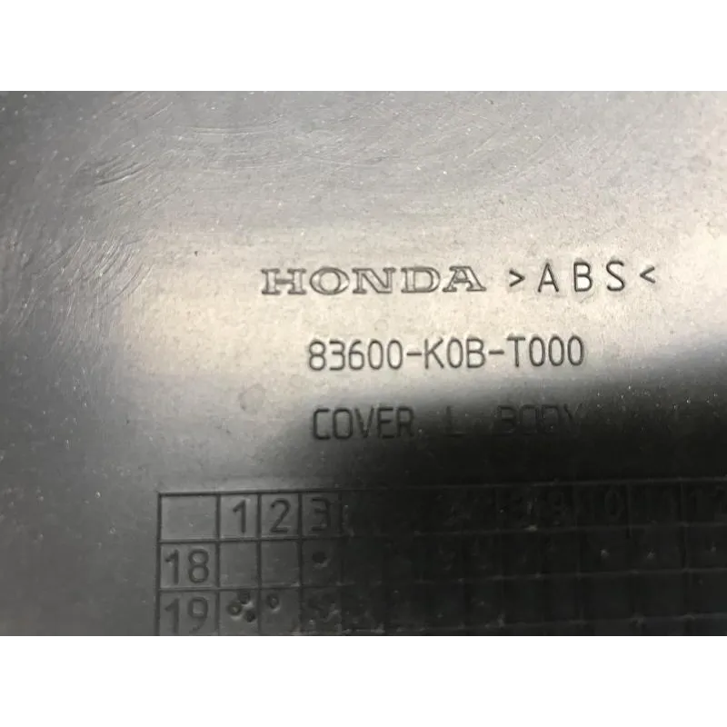 Cache carenage coque arriere gauche HONDA NSS 125 2019-2020 FORZA