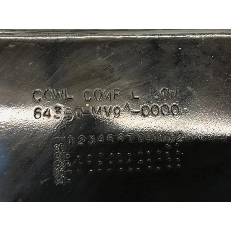 Cache flanc de carenage gauche HONDA CBR 600 F 1991-1994