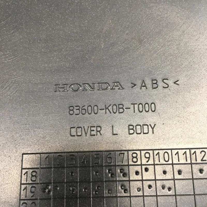 Cache carenage coque arriere gauche HONDA NSS 125 2019-2020 FORZA
