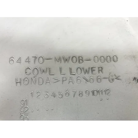 Demi sabot gauche HONDA CBR 900 RR 1998-1999 FIREBLADE