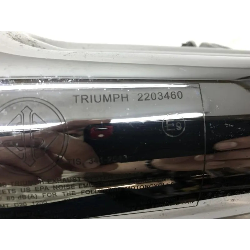 Silencieux gauche (echappement) TRIUMPH THRUXTON 1200 2016-2019