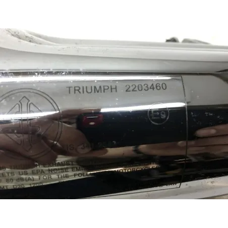Silencieux gauche (echappement) TRIUMPH THRUXTON 1200 2016-2019