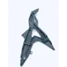 Platine avant gauche KAWASAKI ER6 650 2006-2008 F Platine avant gauche KAWASAKI ER6 650 2006-2008 F