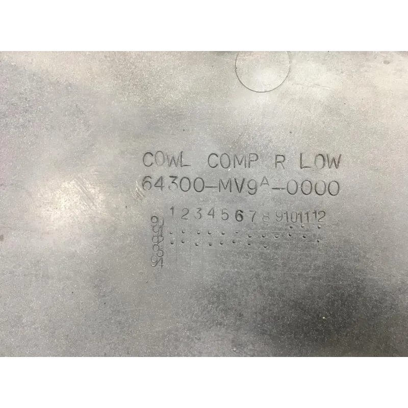 Cache flanc de carenage droit HONDA CBR 600 F 1991-1994