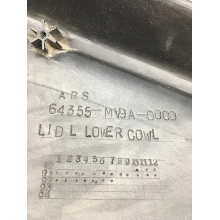 Cache lateral gauche HONDA CBR 600 F 1991-1994