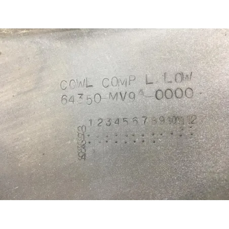 Cache flanc de carenage gauche HONDA CBR 600 F 1991-1994
