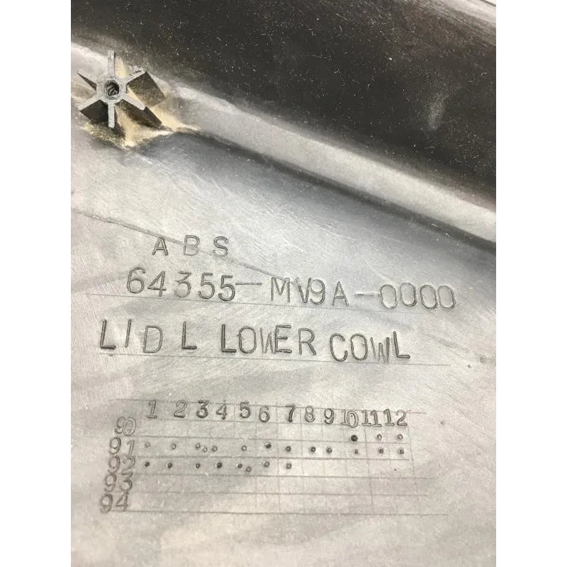 Cache lateral gauche HONDA CBR 600 F 1991-1994