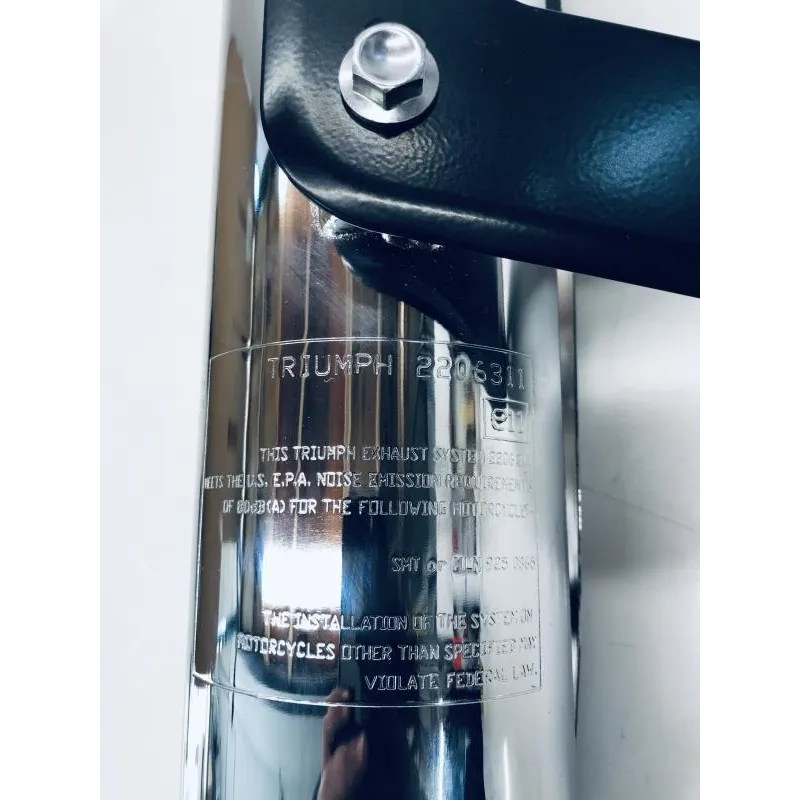 Silencieux (echappement) TRIUMPH SCRAMBLER 900 2006-2018 EFI