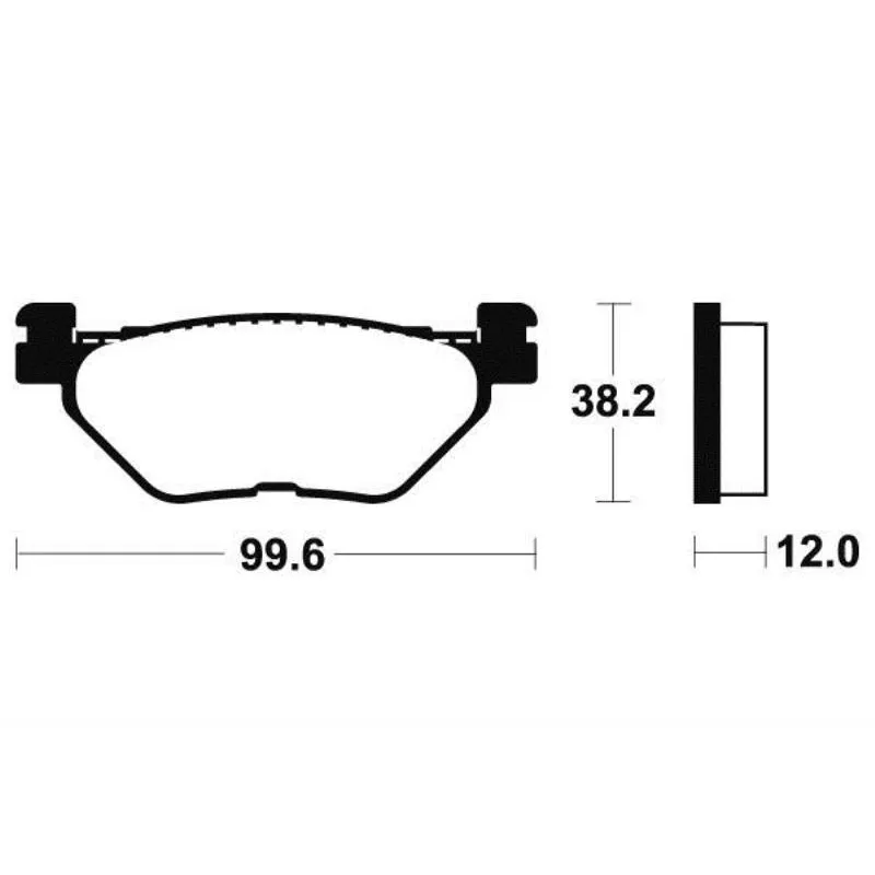 Plaquettes de frein arriere YAMAHA XP 500 2001-2003 TMAX