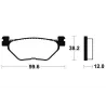 Plaquettes de frein arriere YAMAHA XP 500 2001-2003 TMAX Plaquettes de frein arriere YAMAHA XP 500 2001-2003 TMAX