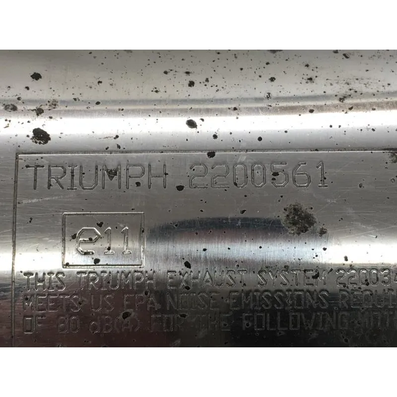 Silencieux droit (echappement) TRIUMPH SPEED TRIPLE 1050 2008-2010