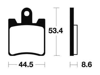 Plaquettes de frein avant SUZUKI AN 250 1998-2002 BURGMAN
