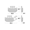 Plaquettes de frein arriere YAMAHA YFM 450 2009-2014 GRIZZLY 4X4