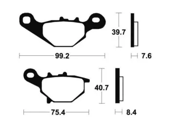 Plaquettes de frein avant SUZUKI AN 125 1995-2000