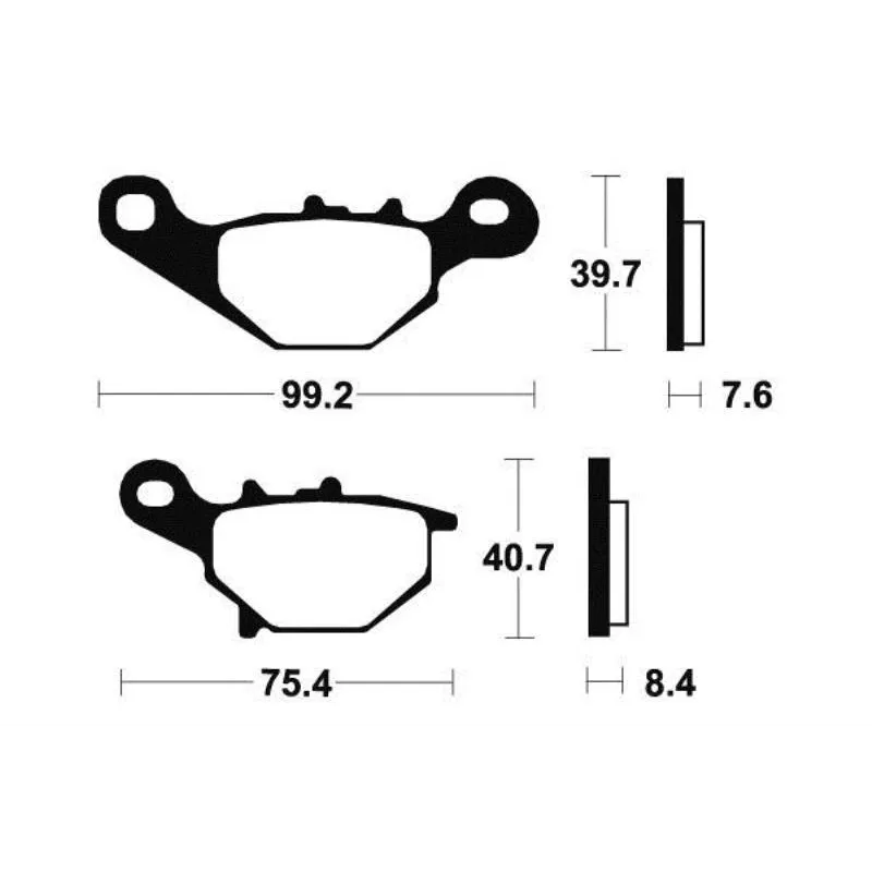 Plaquettes de frein avant SUZUKI AN 125 1995-2000