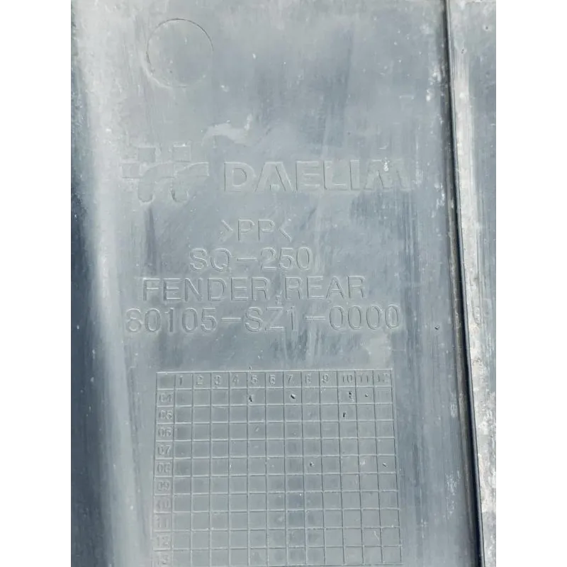 Support de plaque et eclairage DAELIM S2 SQ 125 FI 2007-2012