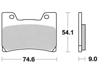 Plaquettes de frein avant YAMAHA VMAX 1200 1993-2007