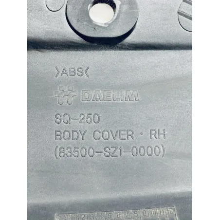 Cache carenage coque arriere droit DAELIM S2 SQ 125 FI 2007-2012