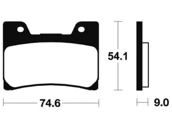 Plaquettes de frein avant YAMAHA FZR 1000 1989-1990